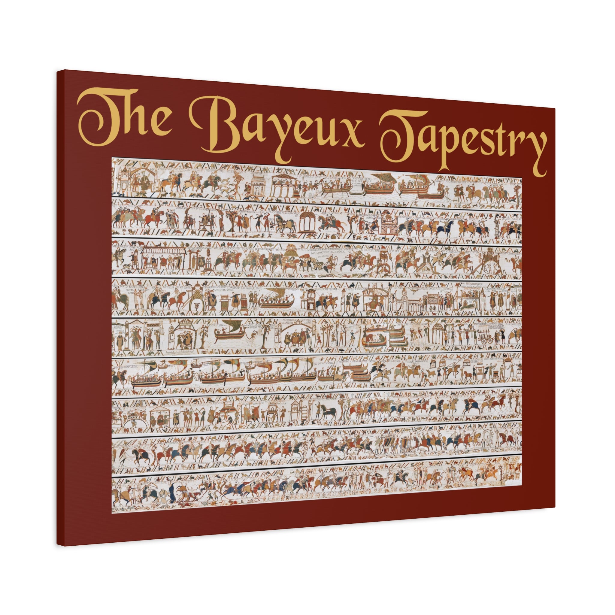 Entire Bayeux Tapestry Image Matte Canvas