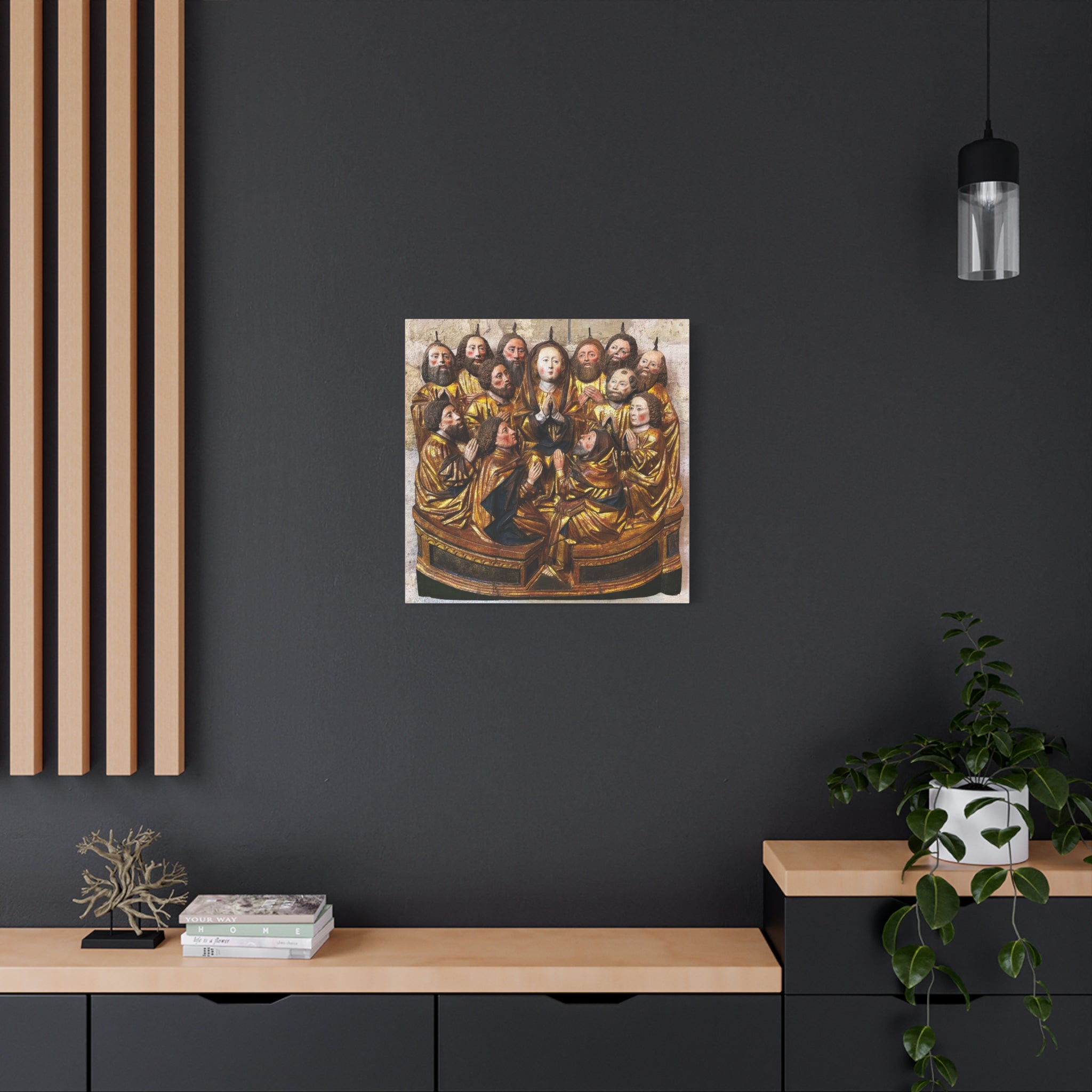 Medieval Pentecost Art Matte Canvas