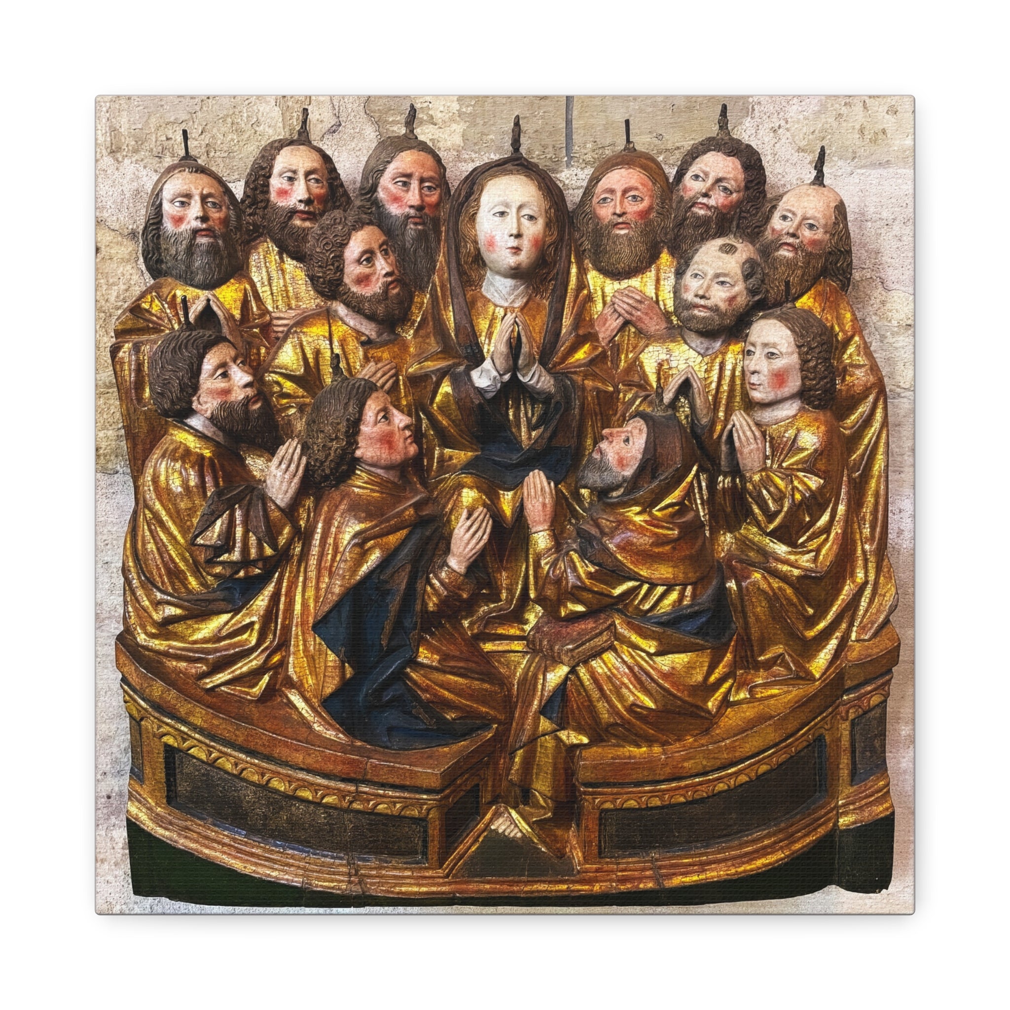 Medieval Pentecost Art Matte Canvas