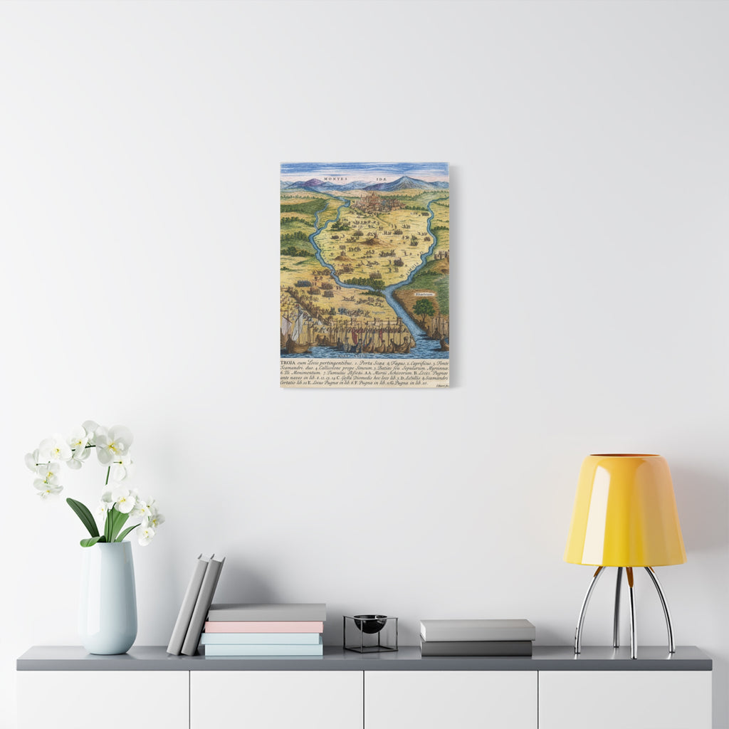 Ancient City of Troy Matte Canvas
