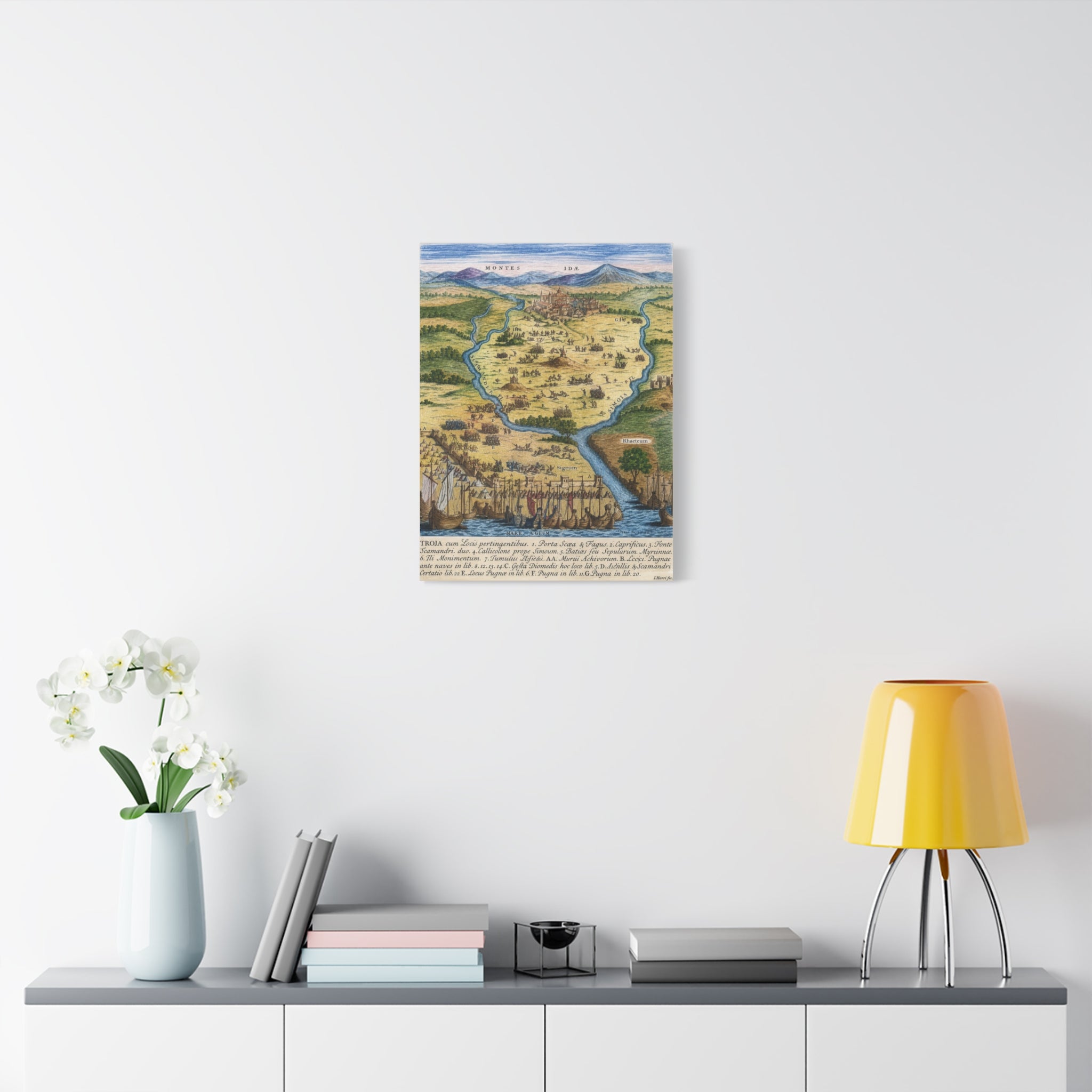 Ancient City of Troy Matte Canvas