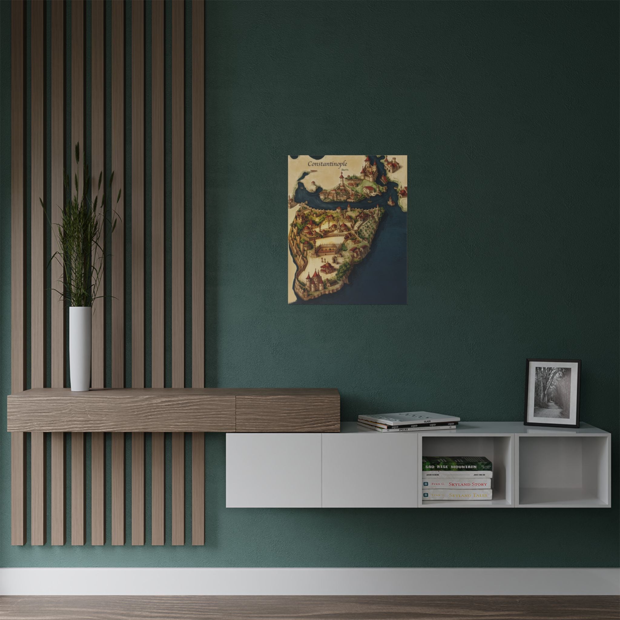 Constantinople Vintage Map Satin Poster (300gsm)