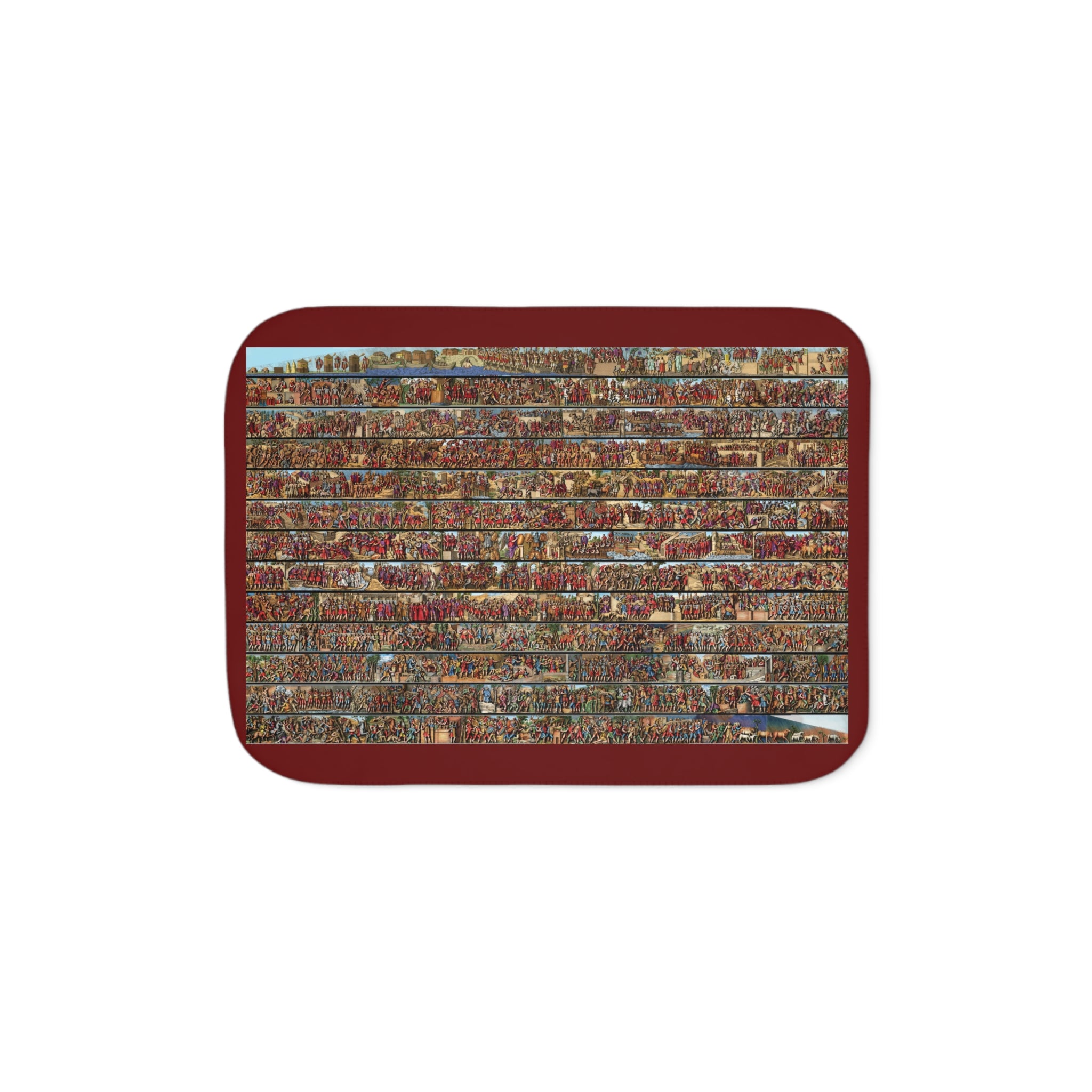 Sherpa Blanket — Rustic Brick Wall Pattern Cozy Throw