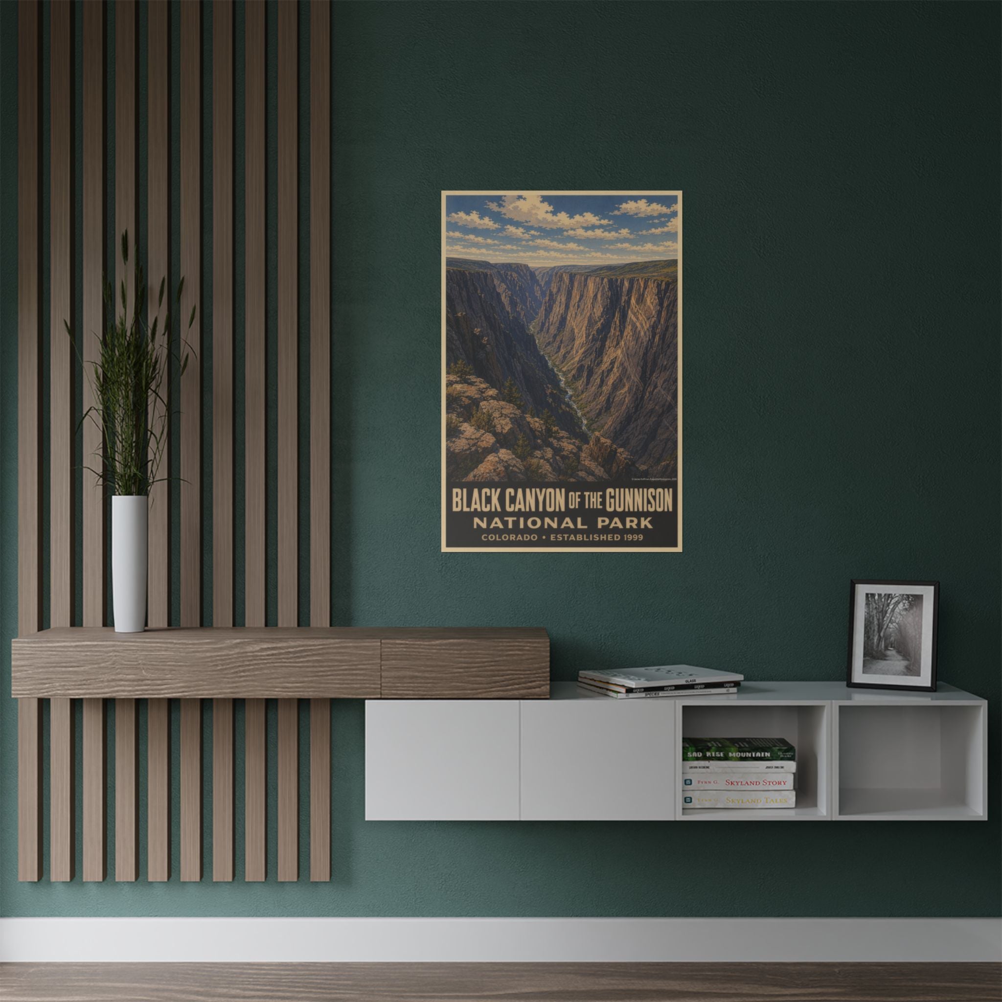 Black Canyon of the Gunnison National Park Poster — Vintage Travel Wall Art