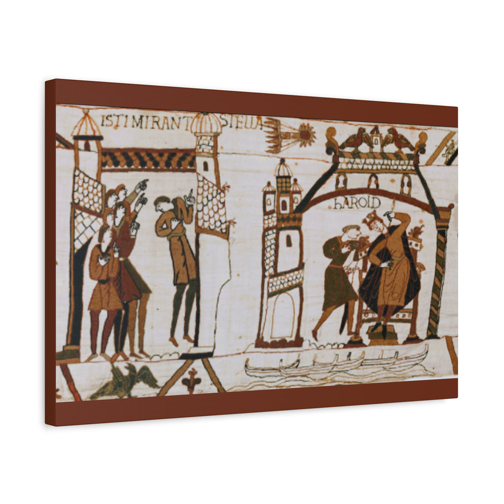 Bayeux Tapestry Halley's Comet Matte Stretched Canvas