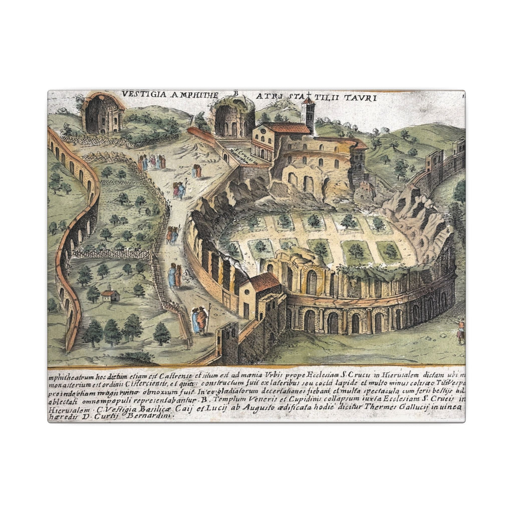 Amphitheatrum Castrense in Rome Canvas Art Print