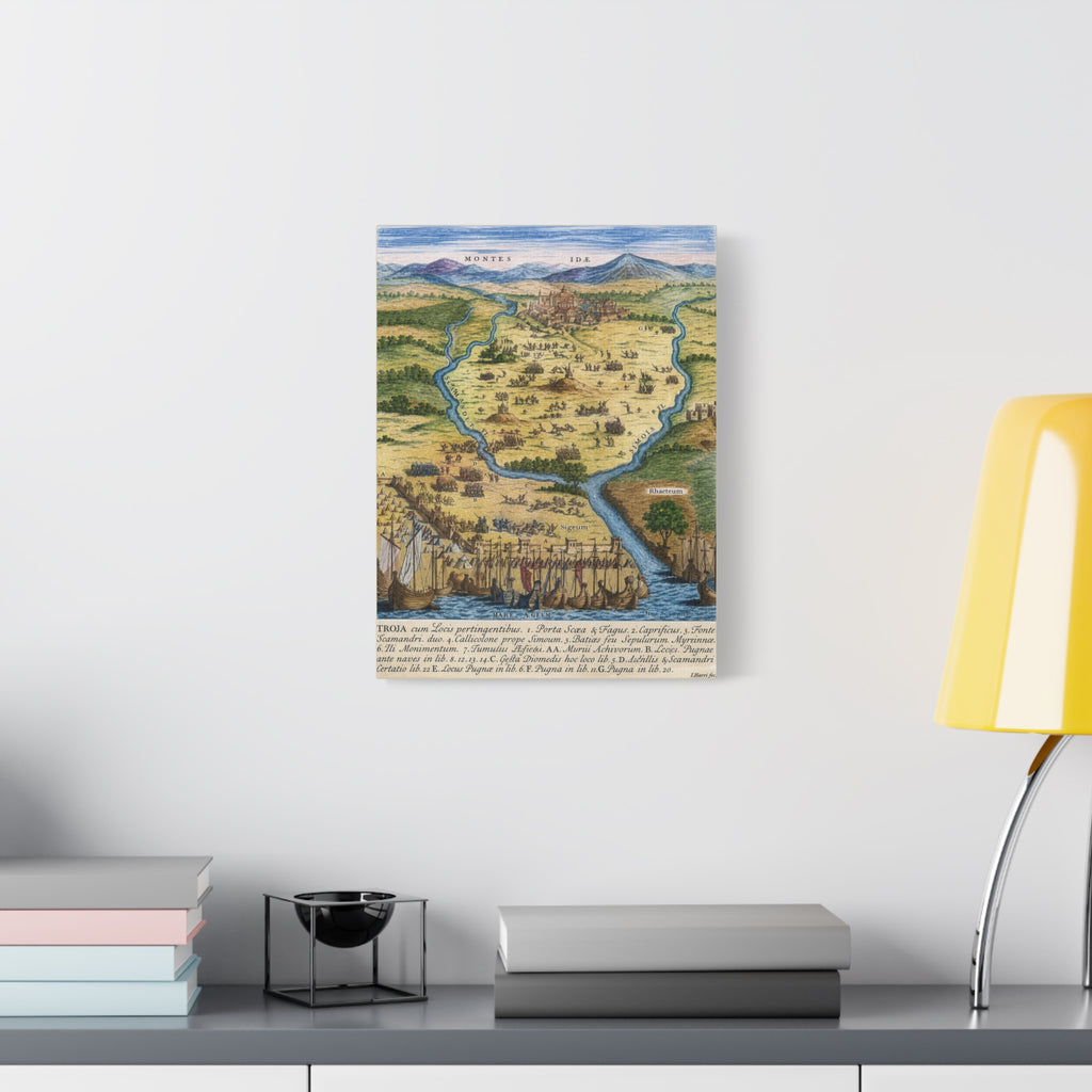 Ancient City of Troy Matte Canvas