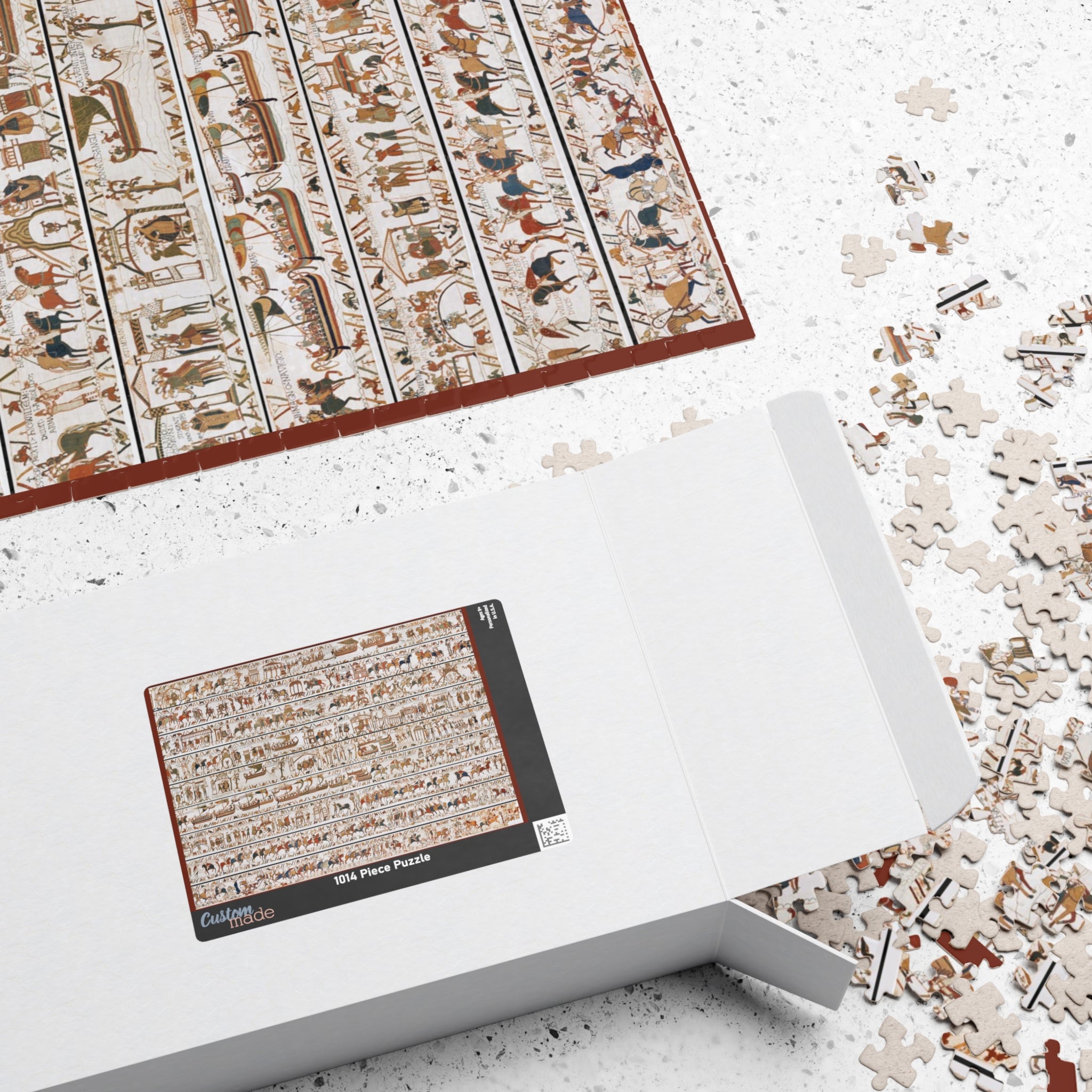 Bayeux Tapestry Jigsaw Puzzle | Medieval History Puzzle | Norman Conquest 1066 | Battle of Hastings | Panorama Artwork Puzzle | History Gift