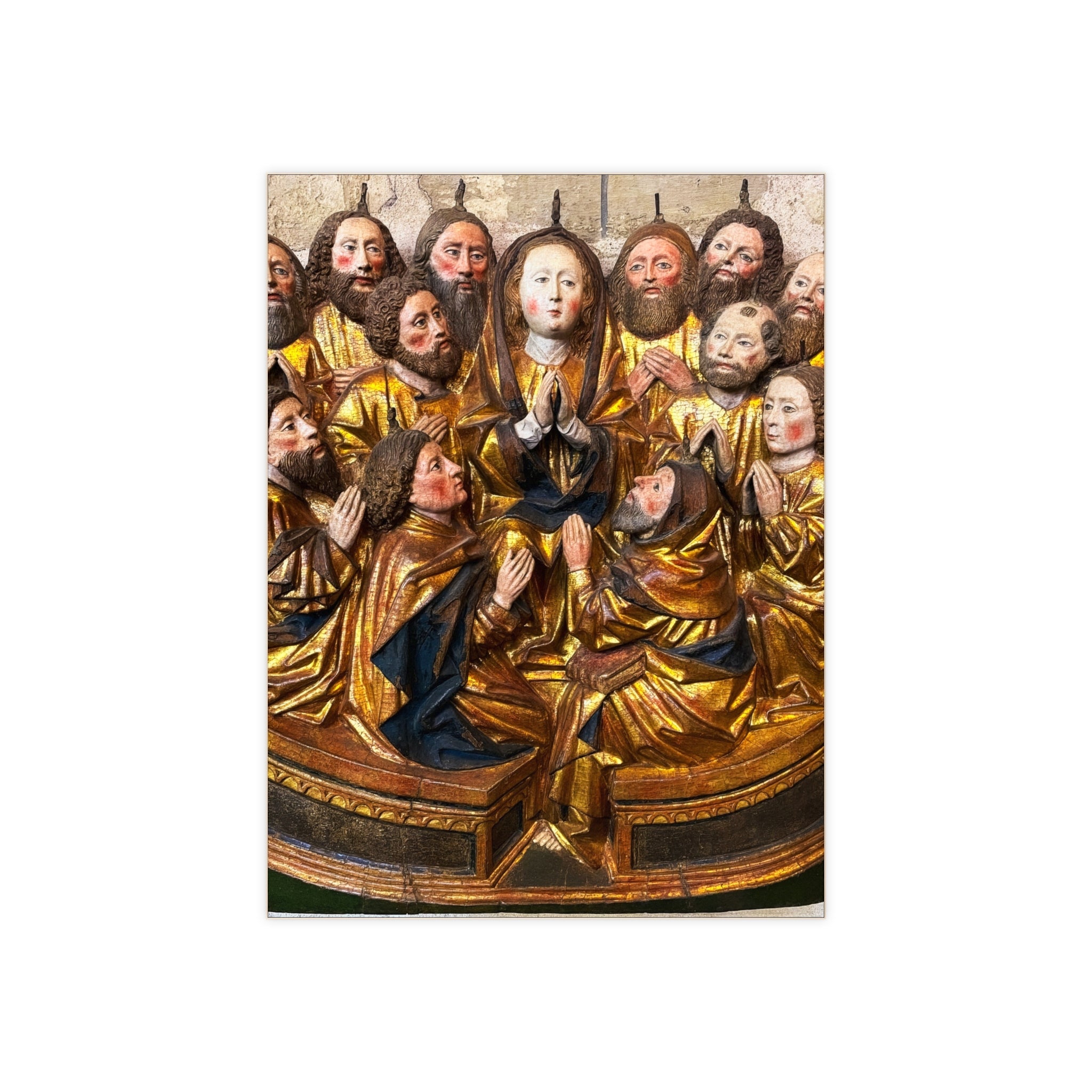 Descent of the Holy Spirit upon the Virgin and the Apostles Ceramic Photo Tile