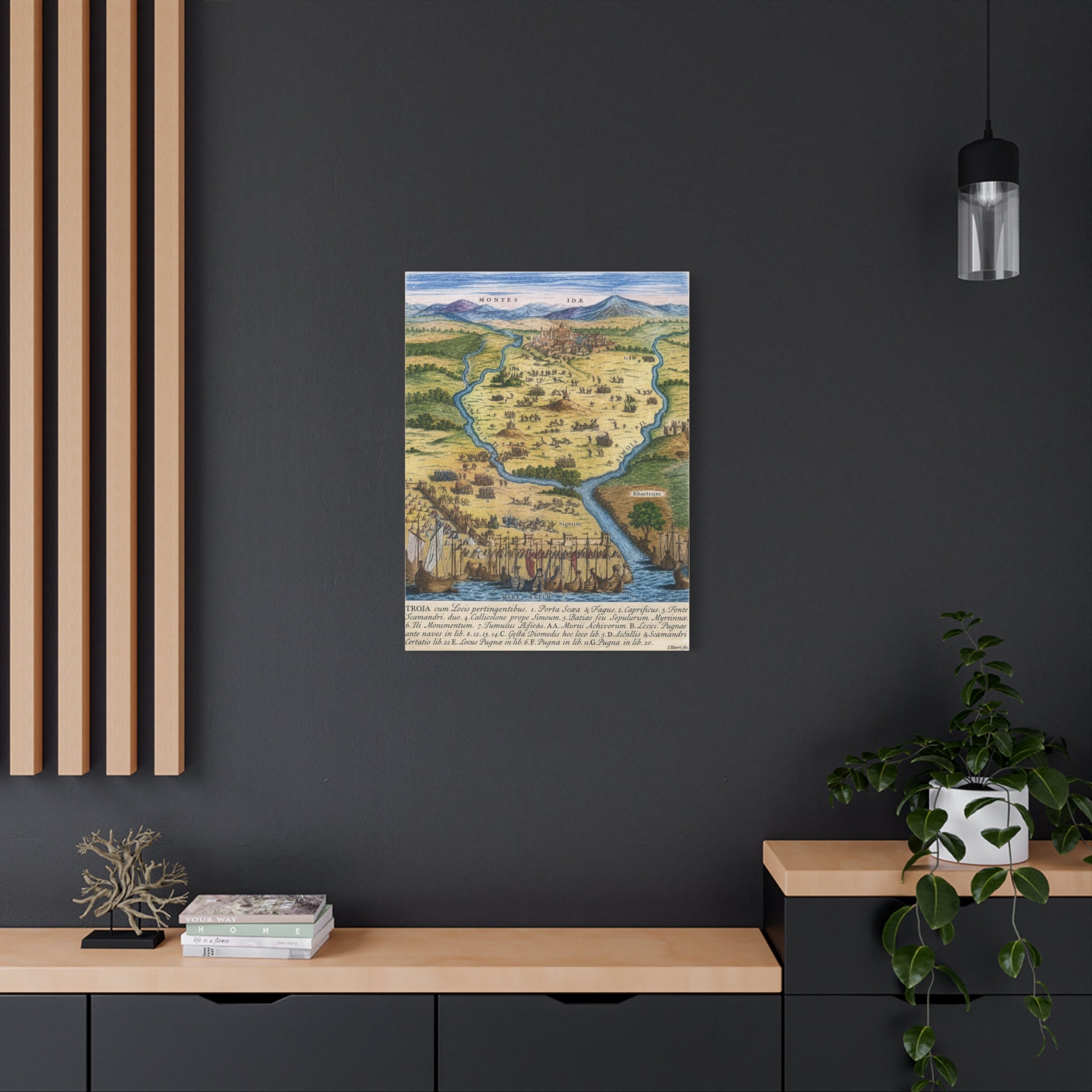 Ancient City of Troy Matte Canvas