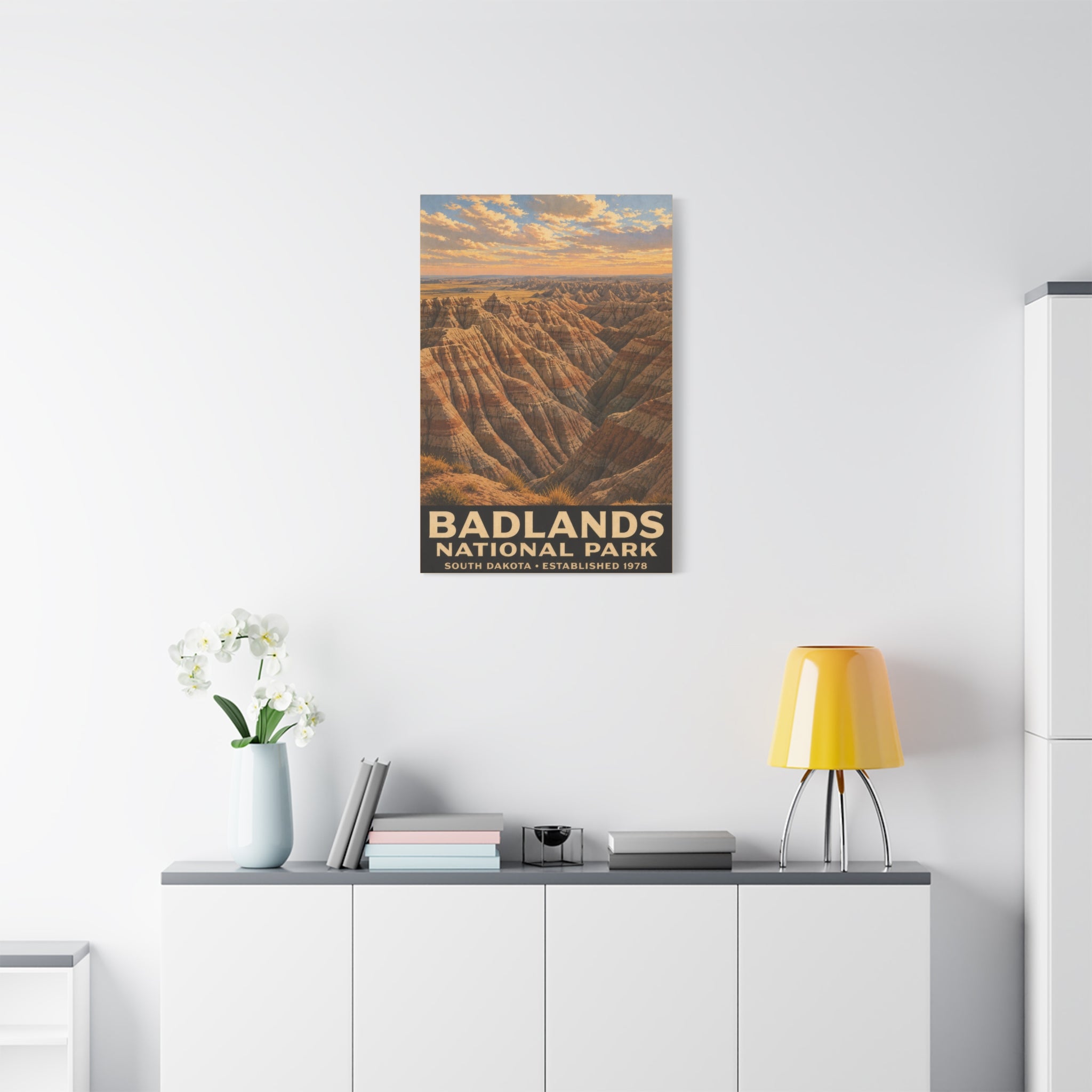 Badlands National Park Matte Canvas Wall Art — Stretched 1.25"