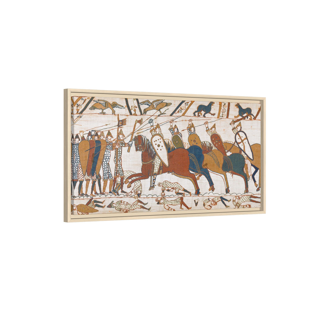 Bayeux Tapestry Battle of Hastings Framed Canvas