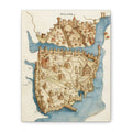 Medieval Constantinople City Map Canvas Print — Vintage Map Wall Art
