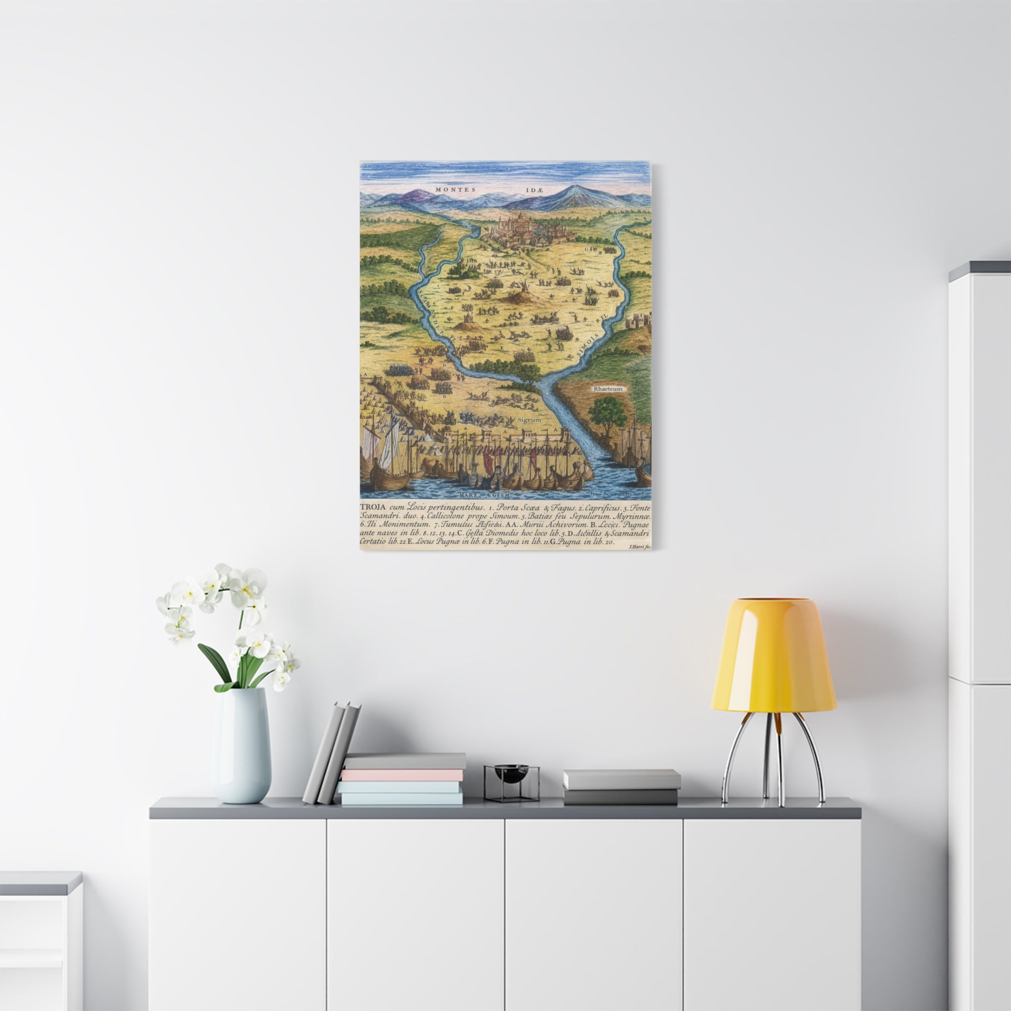 Ancient City of Troy Matte Canvas