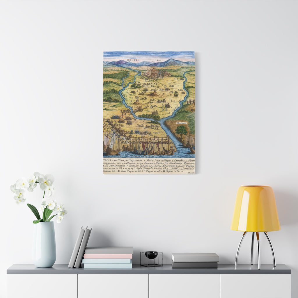 Ancient City of Troy Matte Canvas