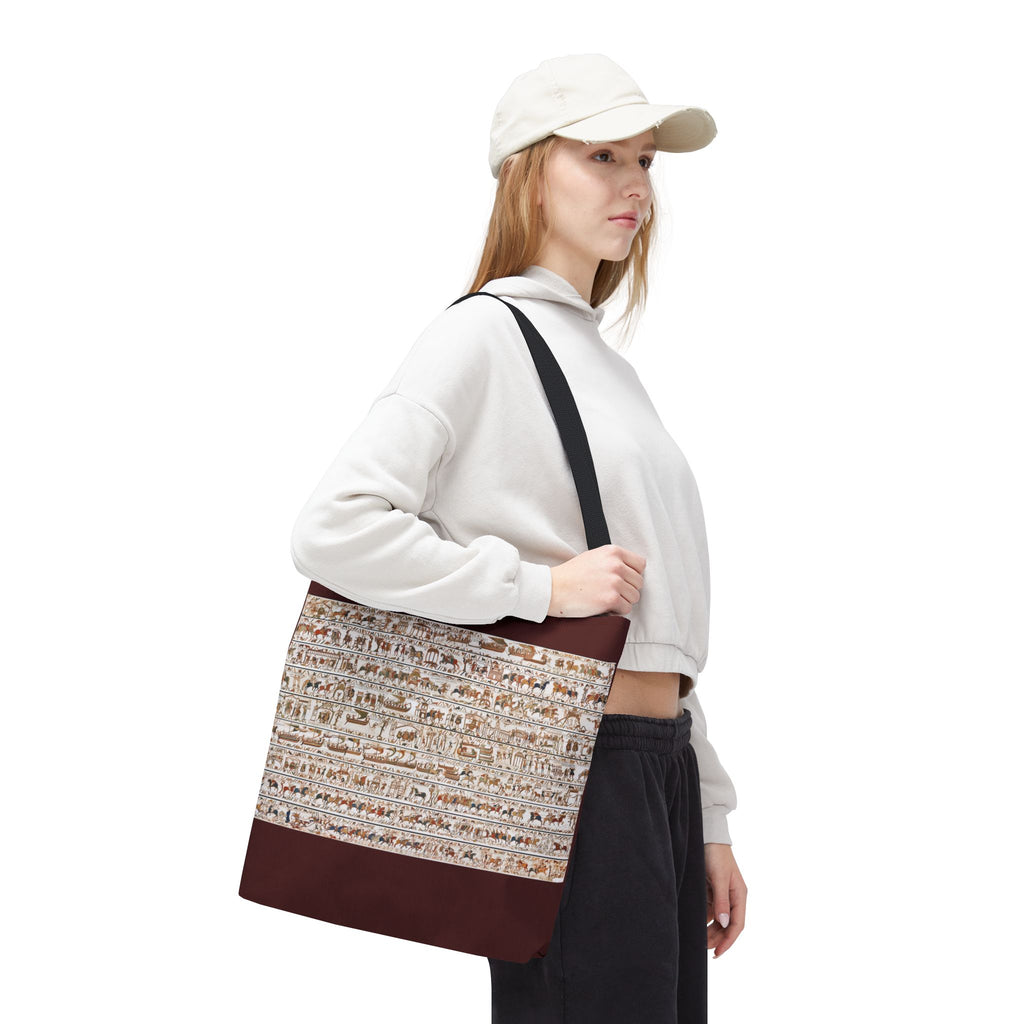 Bayeux Tapestry in One Image Tote Bag | Medieval History Illustration