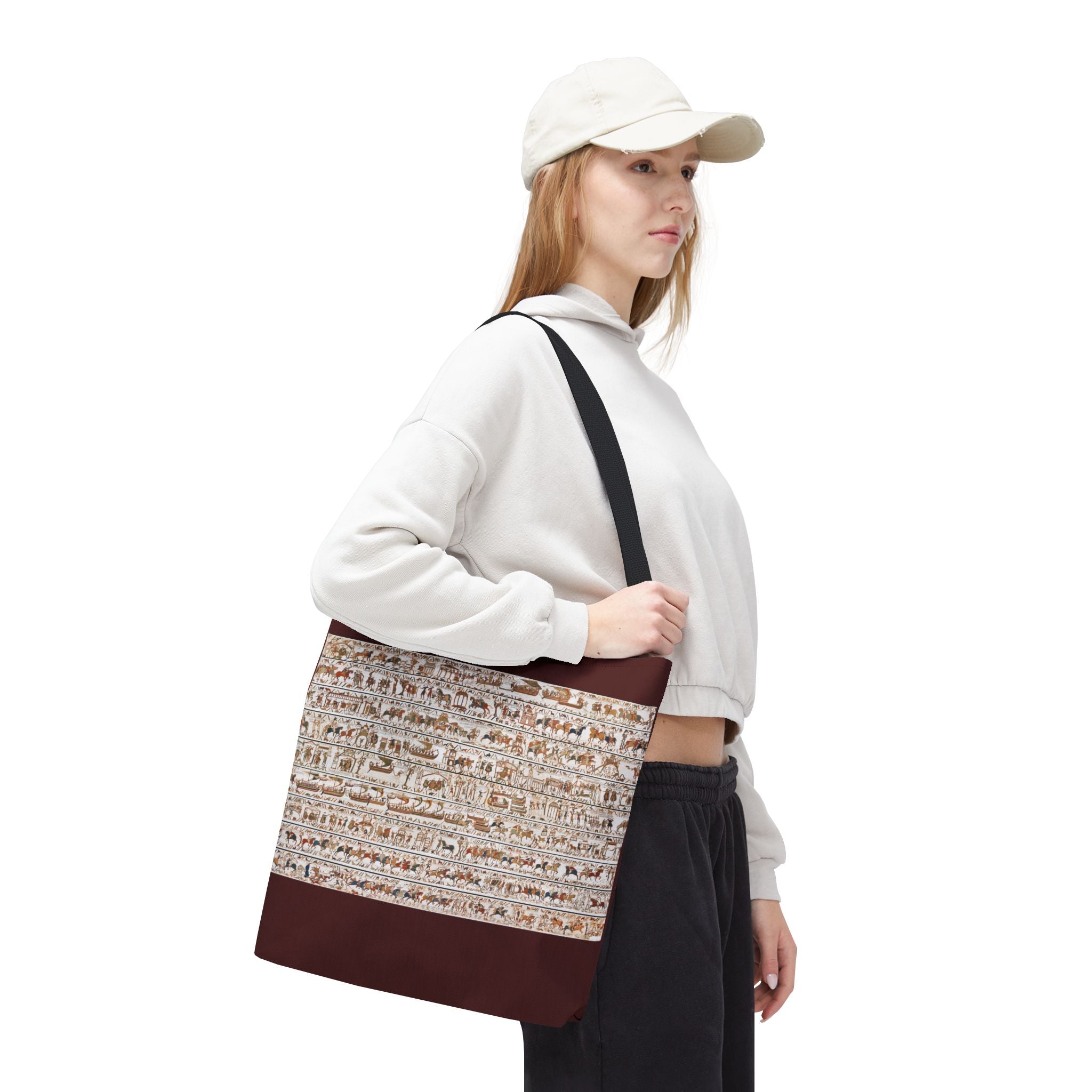 Bayeux Tapestry in One Image Tote Bag | Medieval History Illustration