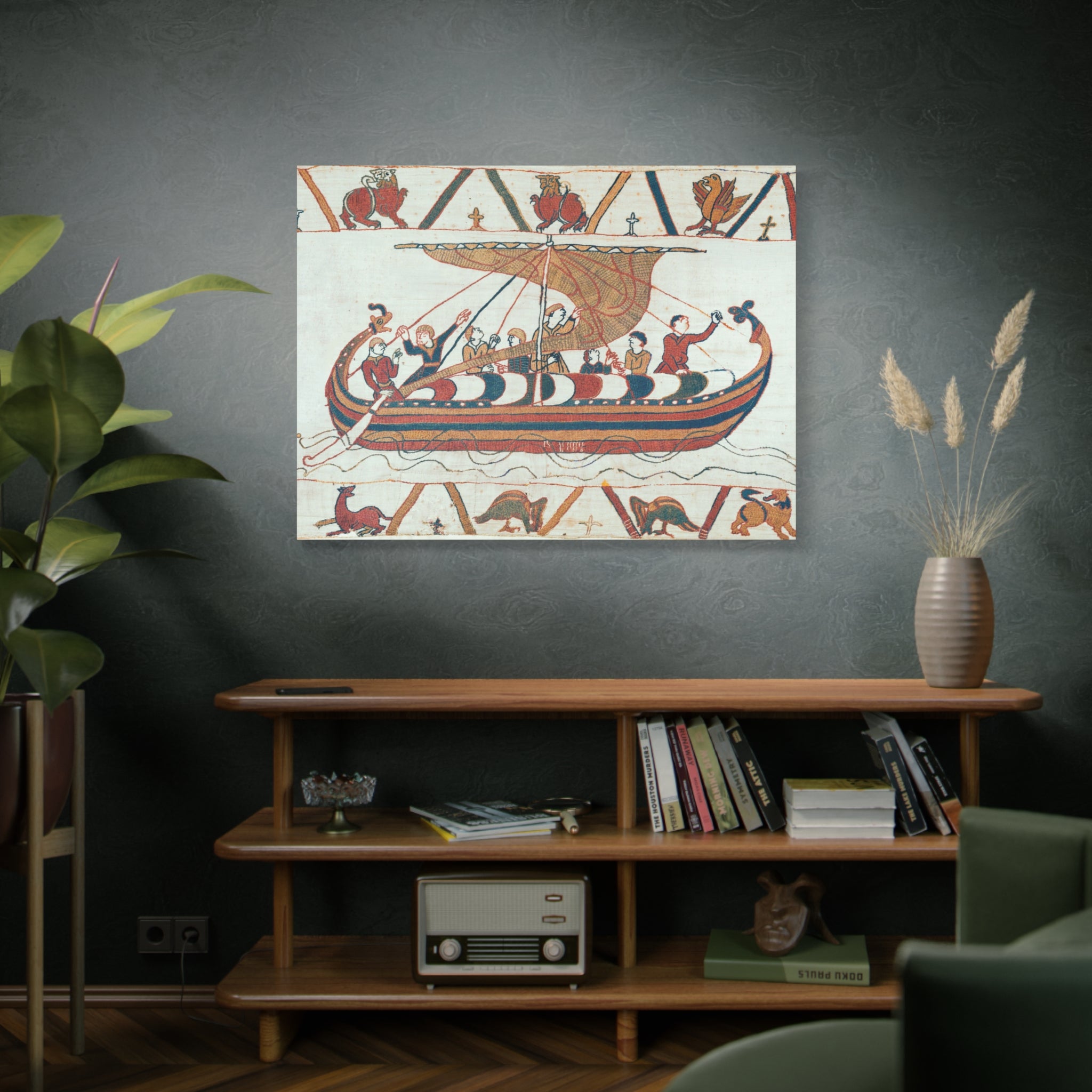 Bayeux Tapestry Norman Longship Canvas Print