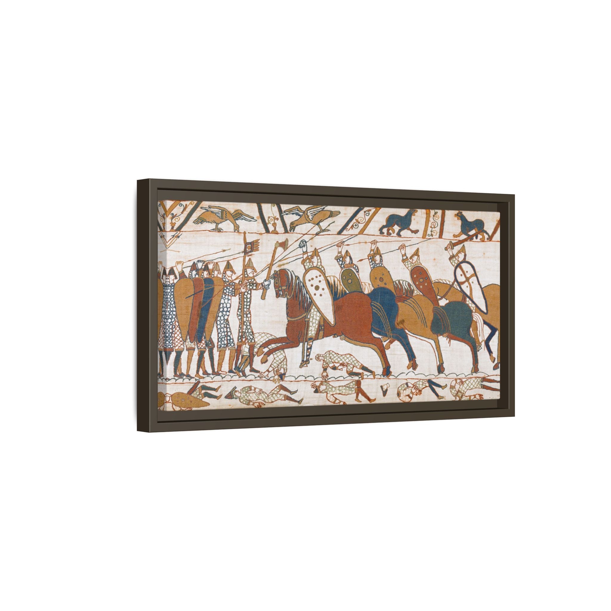 Bayeux Tapestry Battle of Hastings Framed Canvas