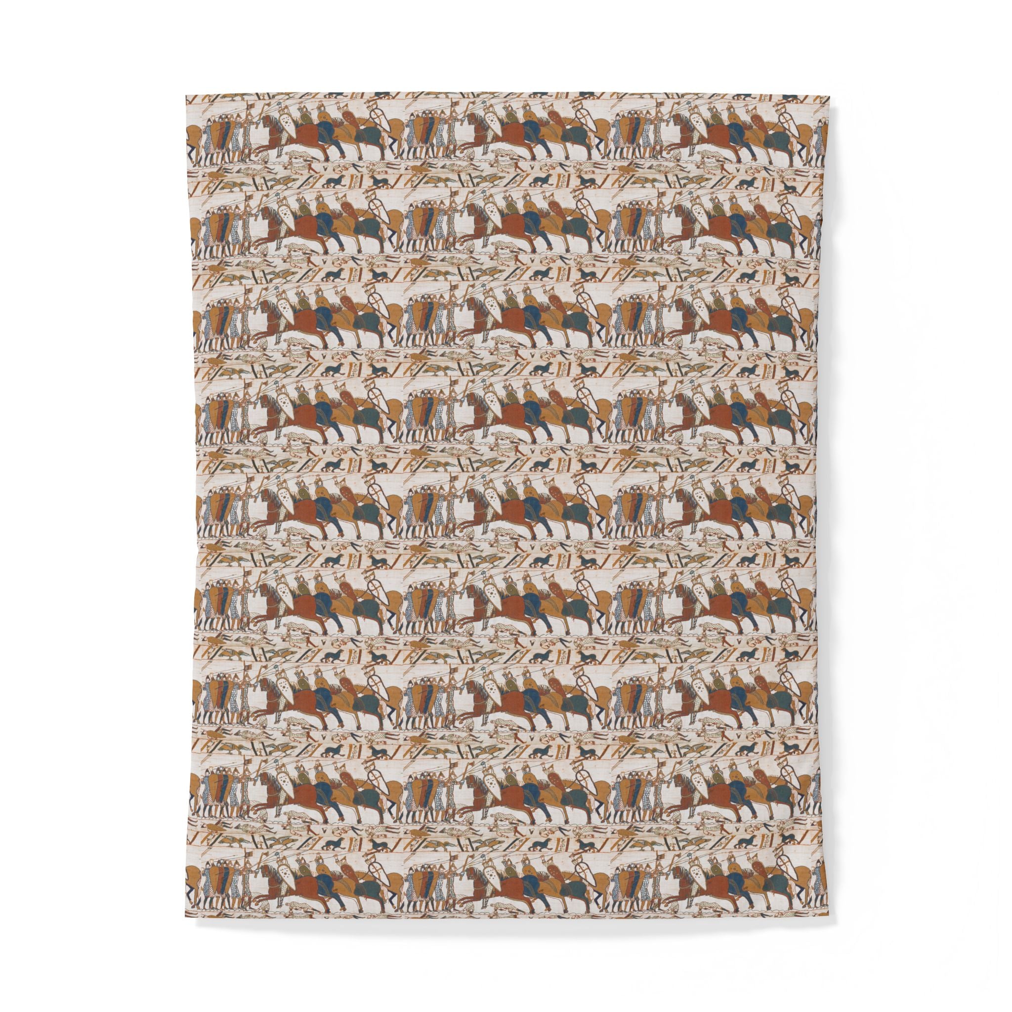 Bayeux Tapestry Battle of Hastings Cotton Duvet Cover
