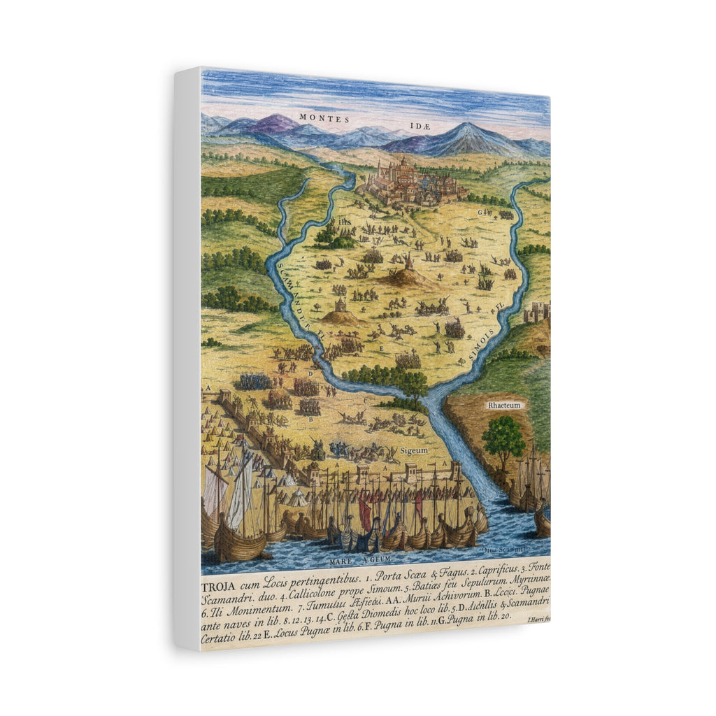 Ancient City of Troy Matte Canvas