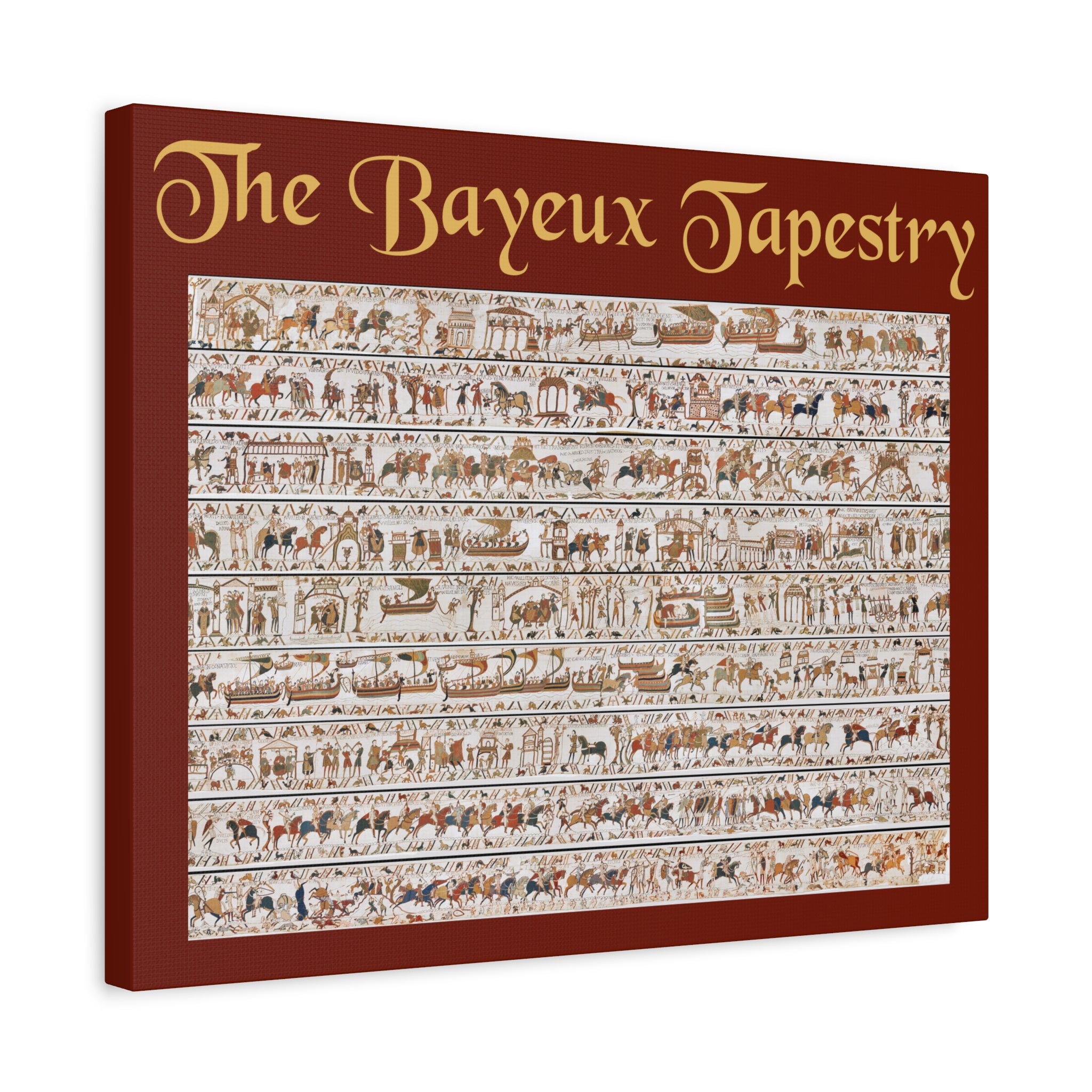 Entire Bayeux Tapestry Image Matte Canvas