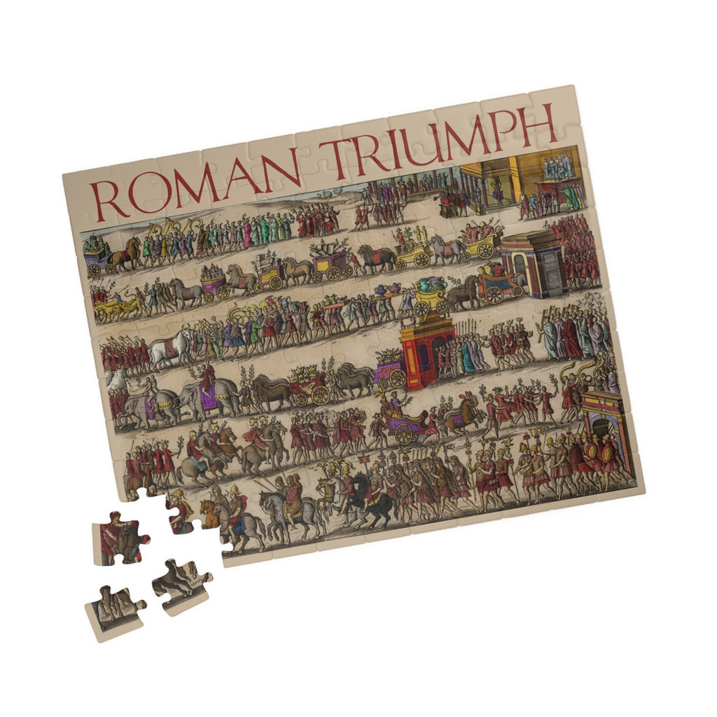 Roman Triumph Illustration Puzzle | Historical procession artwork jigsaw puzzle