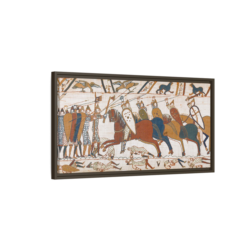 Bayeux Tapestry Battle of Hastings Framed Canvas